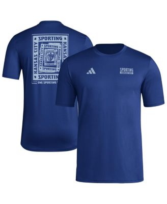 adidas - Men's&nbsp;Navy Sporting Kansas City Local Wrap T-Shirt