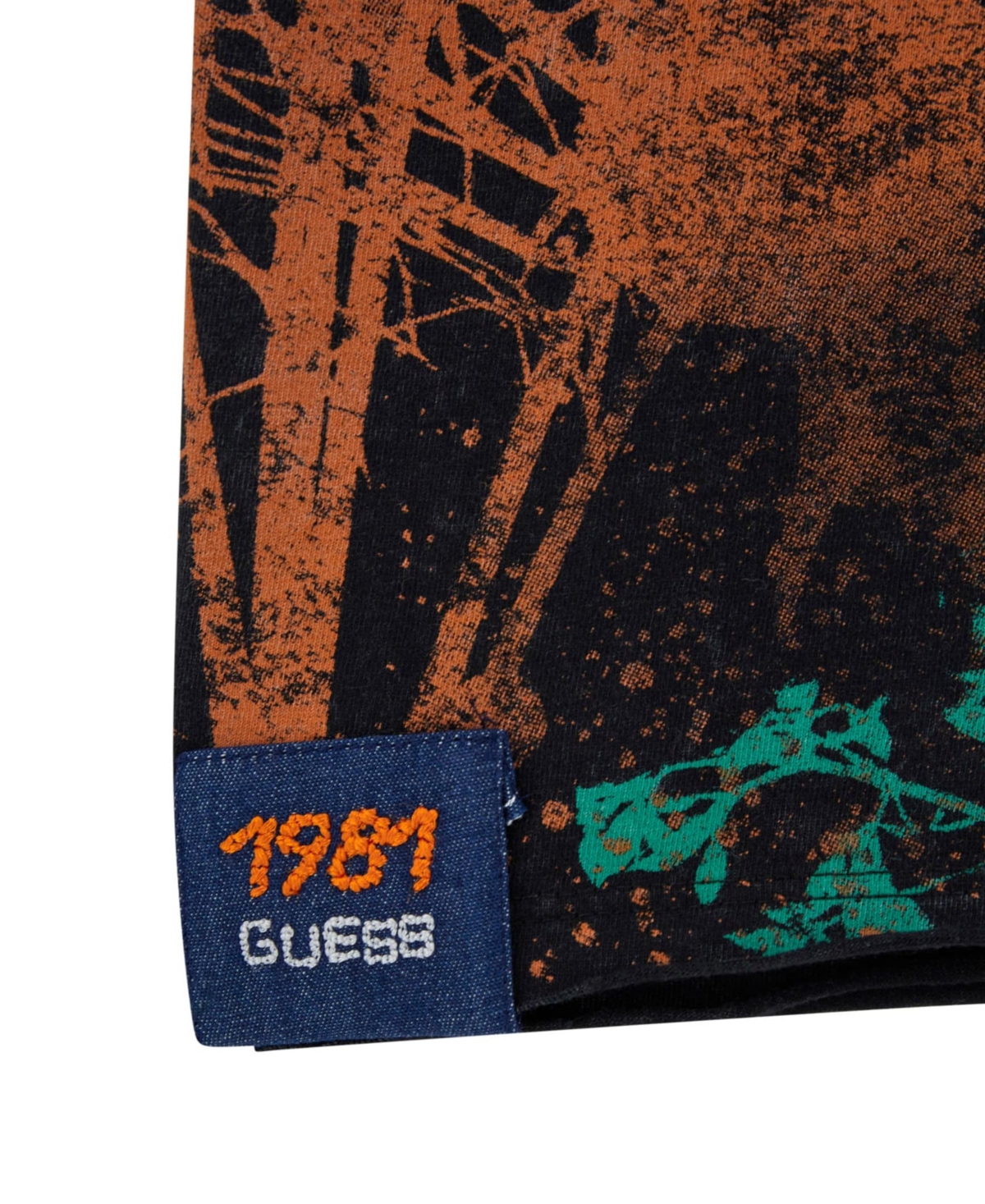 Guess Big Boys Short Sleeve Screen Print And Embroidered T-shirt