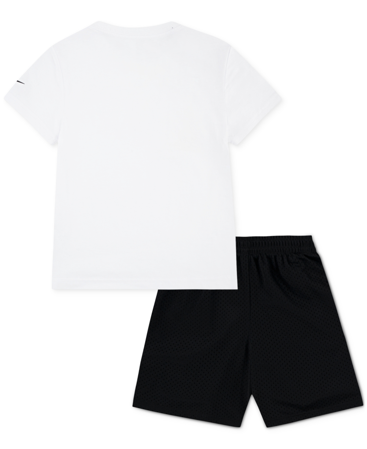 Nike Little Boys Graphic T-shirt & Mesh Shorts, 2 Piece Set In Burgundy