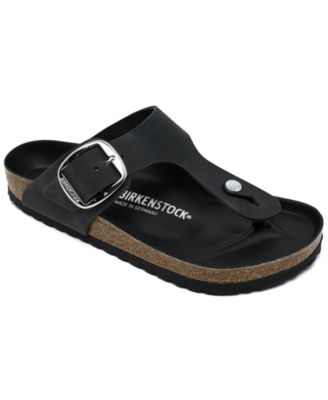 Women's Gizeh Big Buckle Oiled Leather Sandals from Finish Line