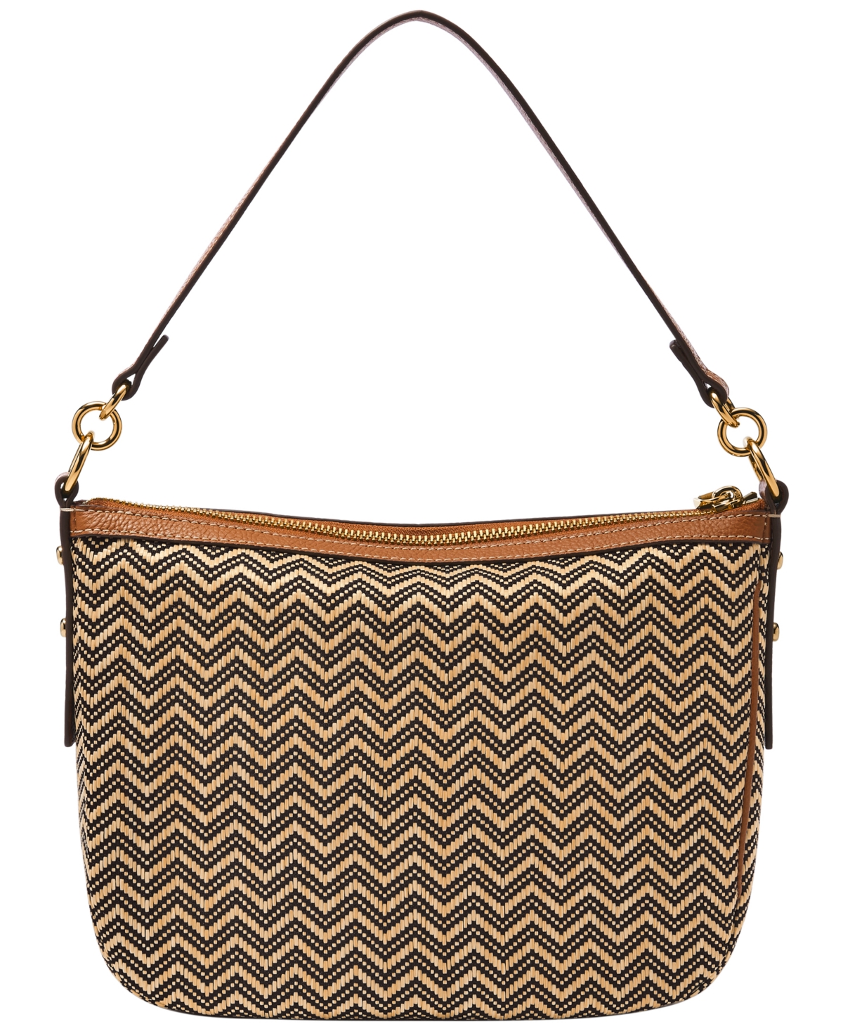 Fossil Jolie Small Crossbody Bag In Chevron Straw
