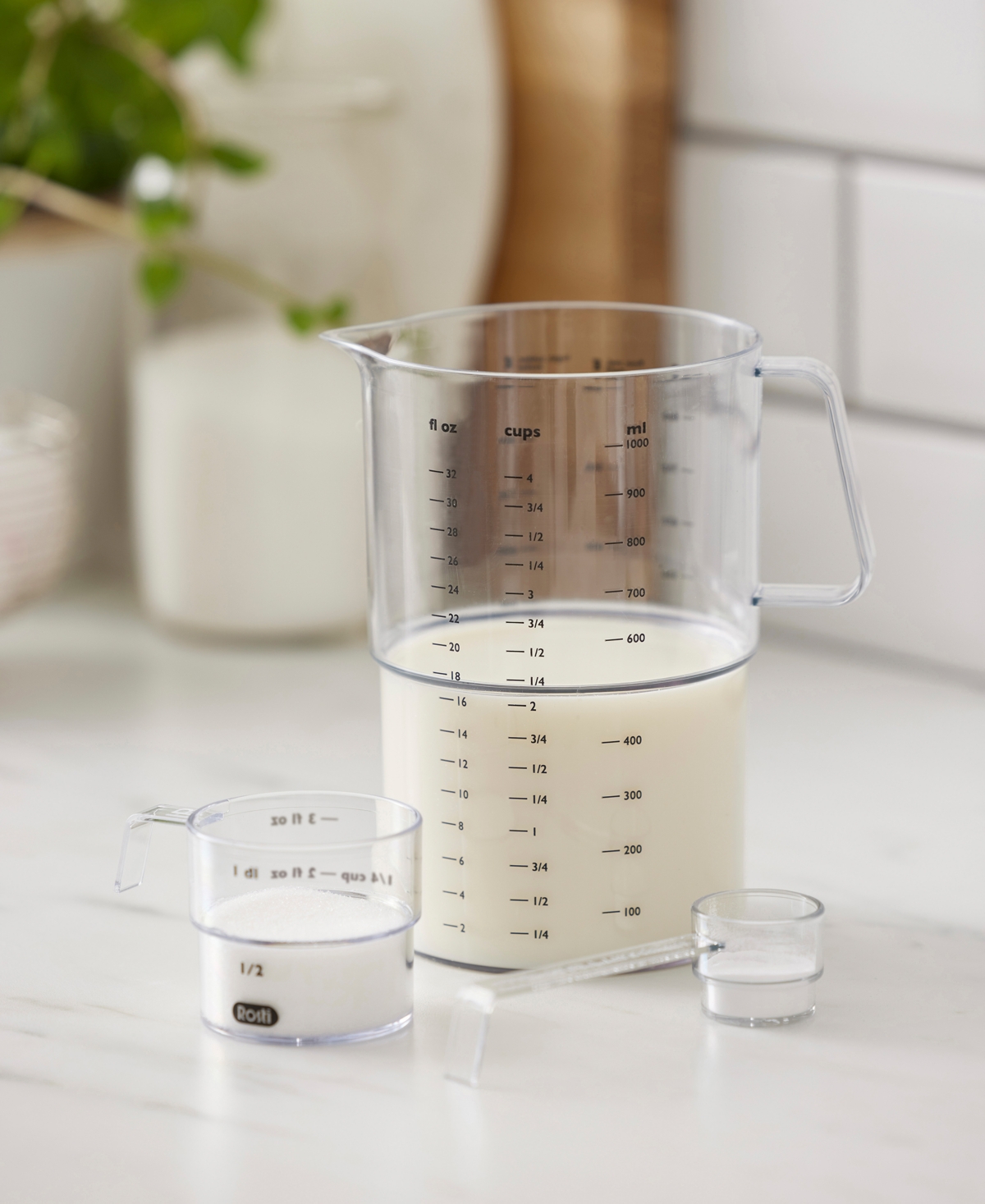 Rosti Mensura 3-piece Measuring Set In Clear