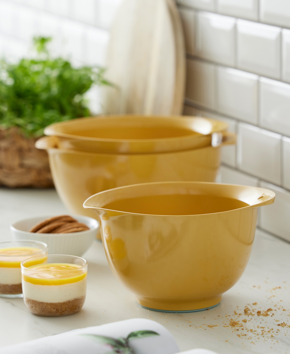 Rosti Victoria 3-piece Mixing Bowl Set In Curry