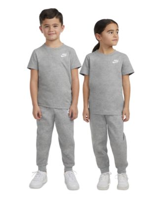 Nike Little Boys Sportswear Embroidered Futura Short Sleeve T-shirt - Dark Gray Heather 12$
