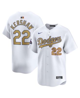 Nike - Men's Clayton Kershaw White Los Angeles Dodgers 2025 Gold Collection Limited Jersey