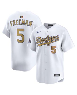 Nike - Men's Freddie Freeman White Los Angeles Dodgers 2025 Gold Collection Limited Jersey