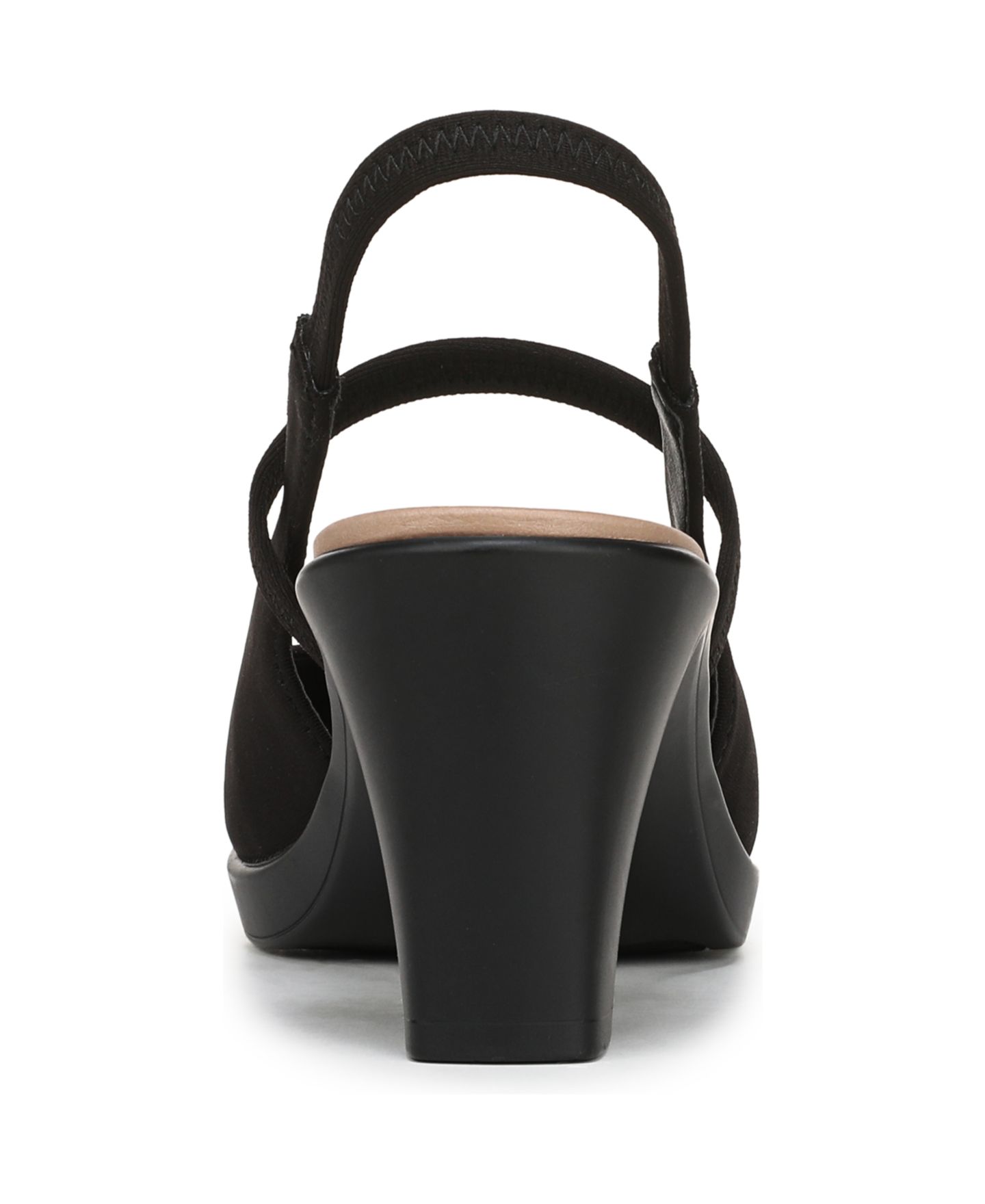 Женские туфли LifeStride Evoke Block Heel Slingback, цвет: Чёрный вязаный — фото 3
