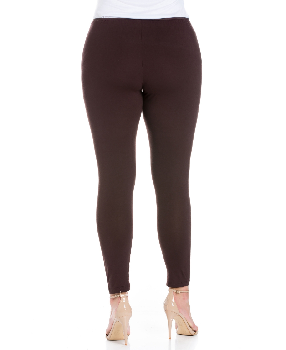 24SEVEN COMFORT APPAREL PLUS SIZE COMFORTABLE ANKLE LENGTH LEGGINGS 