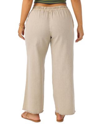 Juniors' Sevie Cotton Twill Pull-On Pants