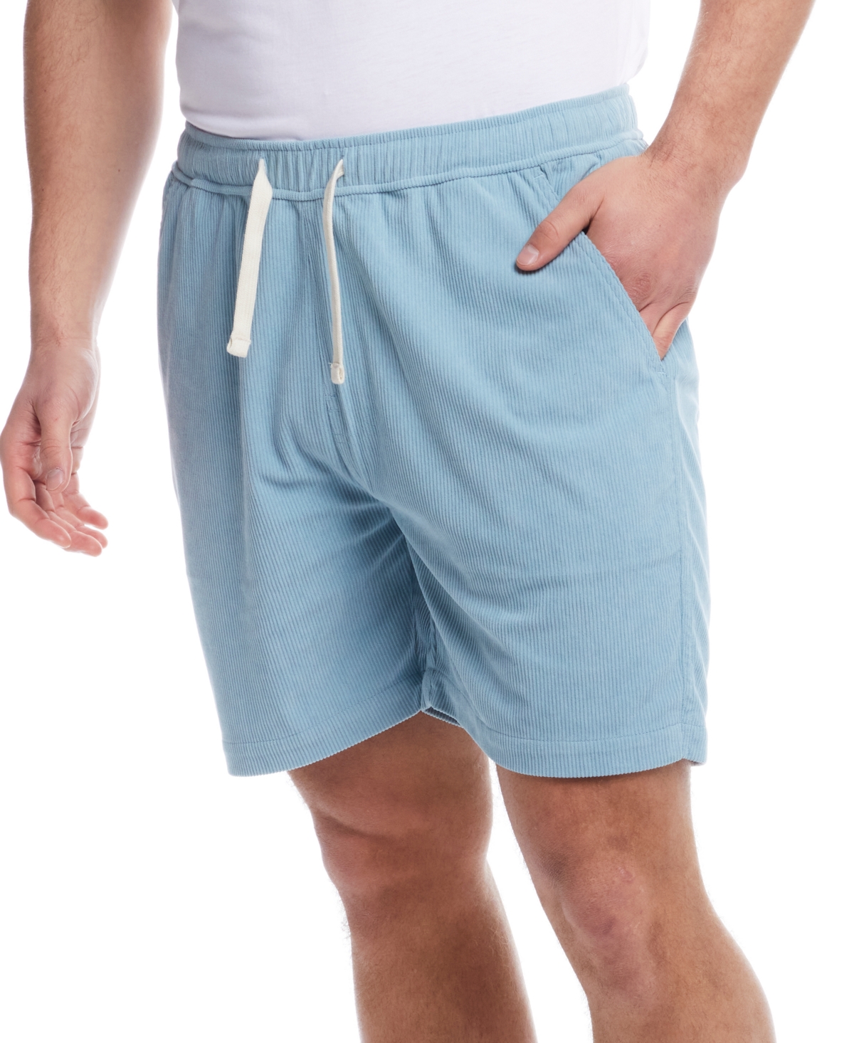 Weatherproof Vintage Men's Regular-fit 6" Corduroy Cabana Shorts In Teal Mist