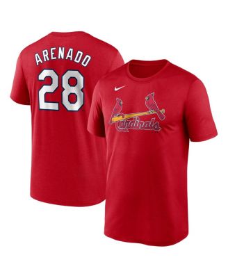 Nike - Men's Nolan Arenado Red St. Louis Cardinals Legend Name and Number Home T-Shirt
