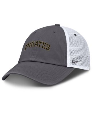 Nike - Men's Gray Pittsburgh Pirates Wordmark Club Adjustable Trucker Hat