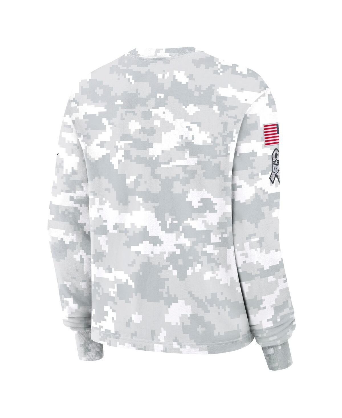 Shop Nike Women's Arctic Camo New York Jets 2024 Salute To Service Long Sleeve T-shirt