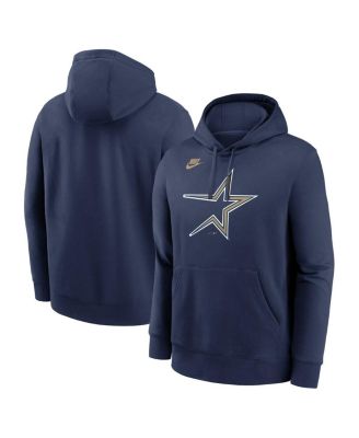 Nike - Men's Navy Houston Astros Cooperstown Collection Logo Club Pullover Hoodie