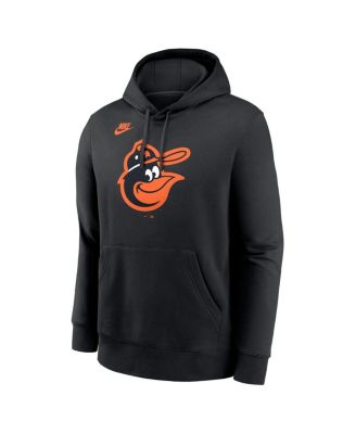 Men's Black Baltimore Orioles Cooperstown Collection Logo Club Pullover Hoodie