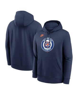 Nike - Men's Navy Detroit Tigers Cooperstown Collection Logo Club Pullover Hoodie