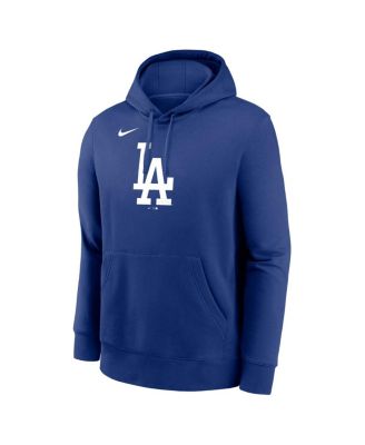 Men's Royal Los Angeles Dodgers Logo Club Fleece Pullover Hoodie