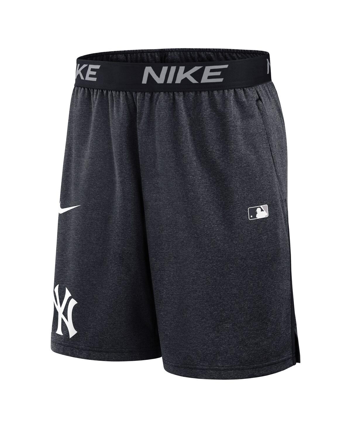 Nike Men's Navy New York Yankees Authentic Collection Performance Knit Shorts In Navy