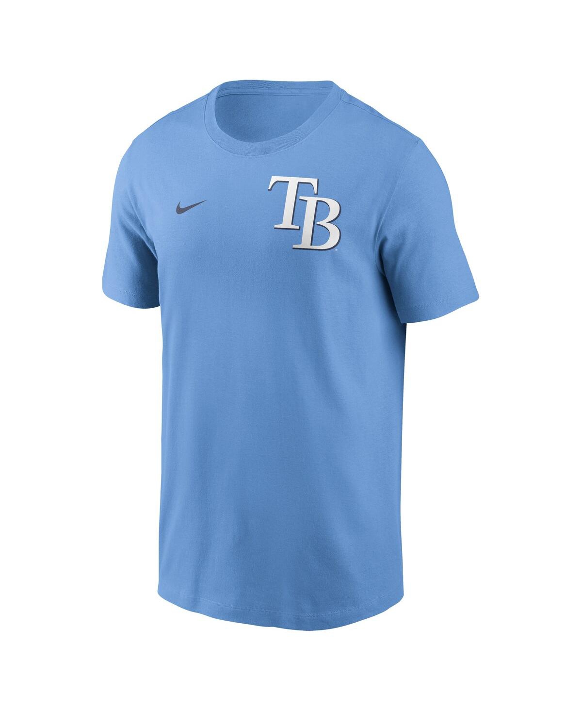 Nike Men's Light Blue Tampa Bay Rays 2-hit T-shirt In Light Blue