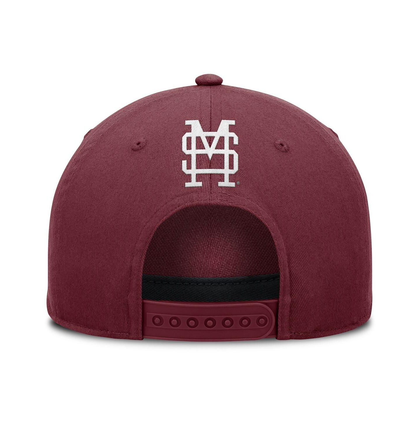 Мужская кепка Fanatics Maroon Mississippi State Bulldogs Foul Ball Rope Adjustable Hat — фото 4