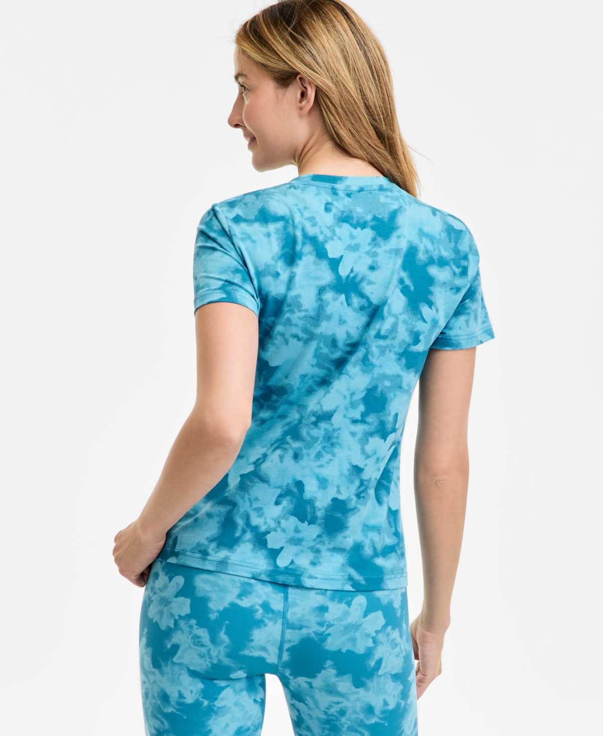Id Ideology Women's Cotton-blend Abstract Printed T-shirt, Exclusively At Macy's