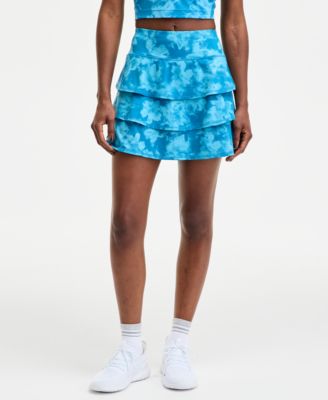 Women's Abstract Printed Flounce Skort