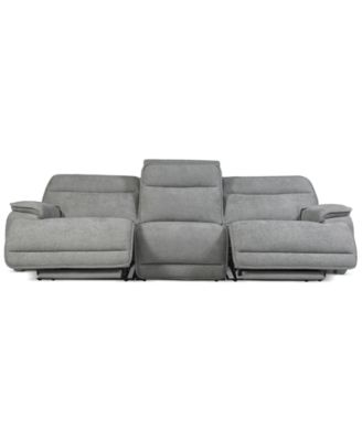 Ozryn 3-Pc. Fabric Sofa with 3 Power Motion Chairs, Exclusively at Macy's