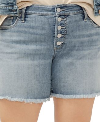 Plus Size Mid Rise Boyfriend Shorts