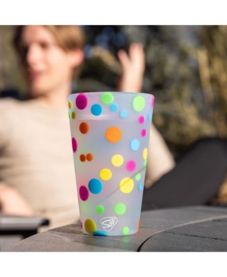 Pint Glasses: 4 pk - Polka Dots