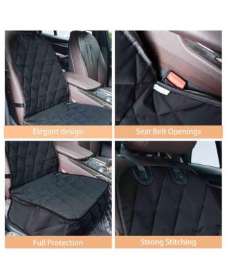 Quilted Pet Front Car Seat Cover: 40" - Black