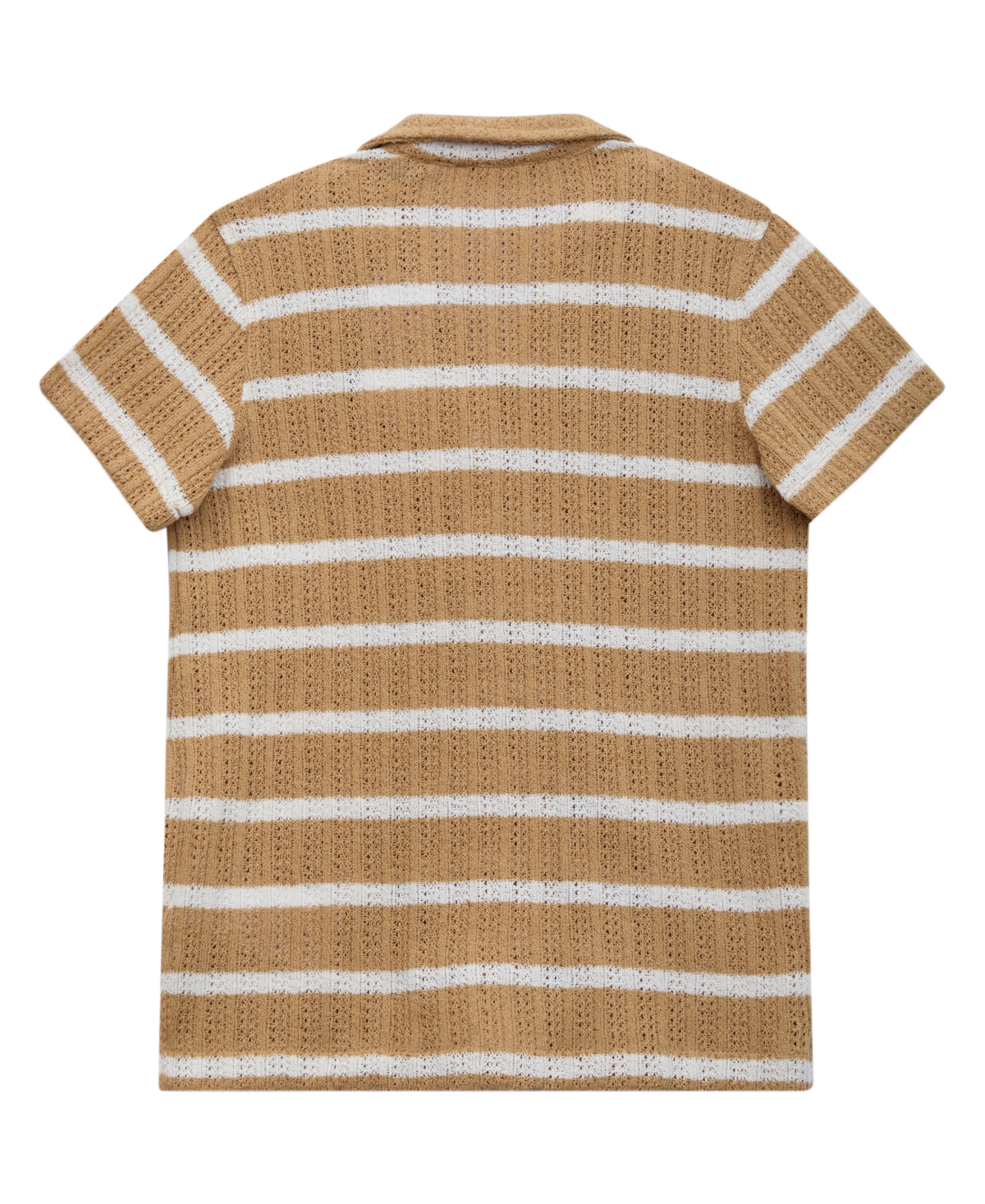 Guess Big Boys Textured Knit Button Down Shirt In Multi