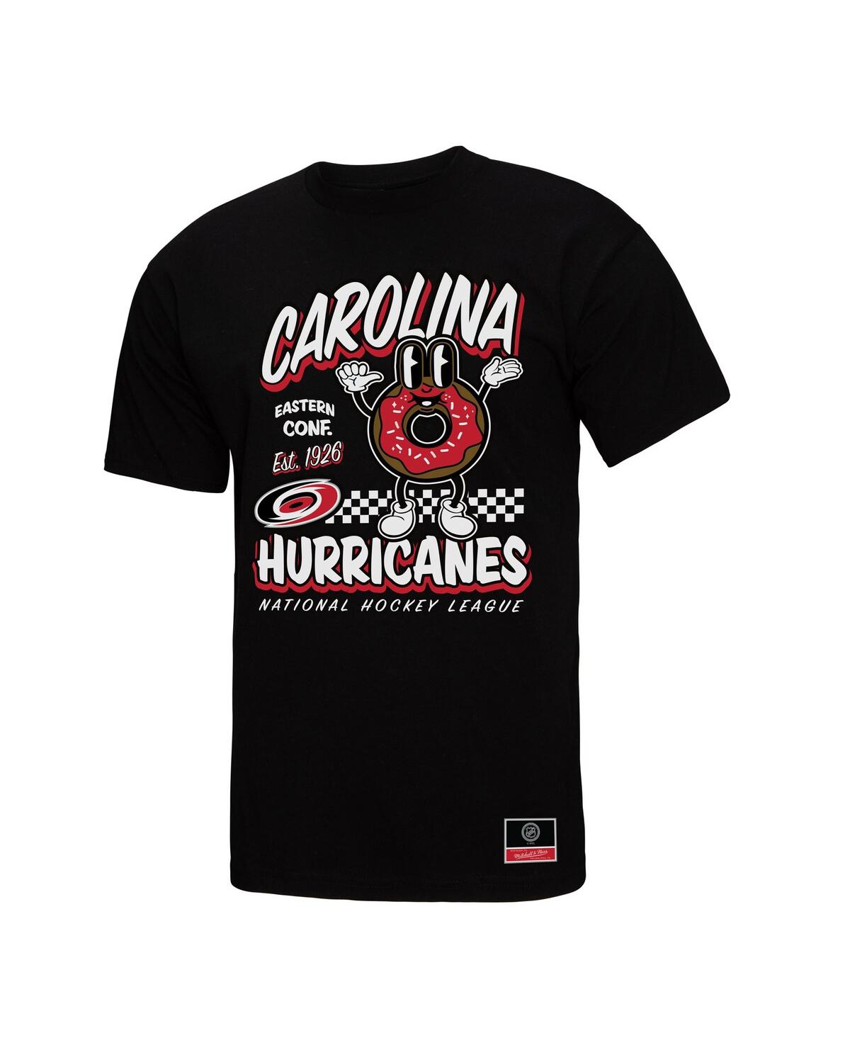 Mitchell & Ness Men's Black Carolina Hurricanes Local Food T-shirt In Black