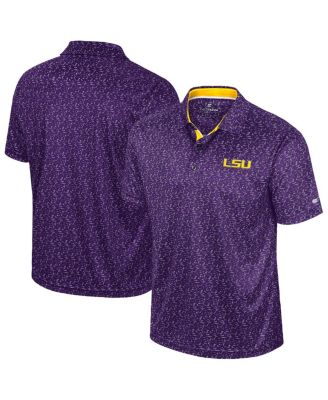 Colosseum - Men's Purple LSU Tigers Sublimated Golf Polo