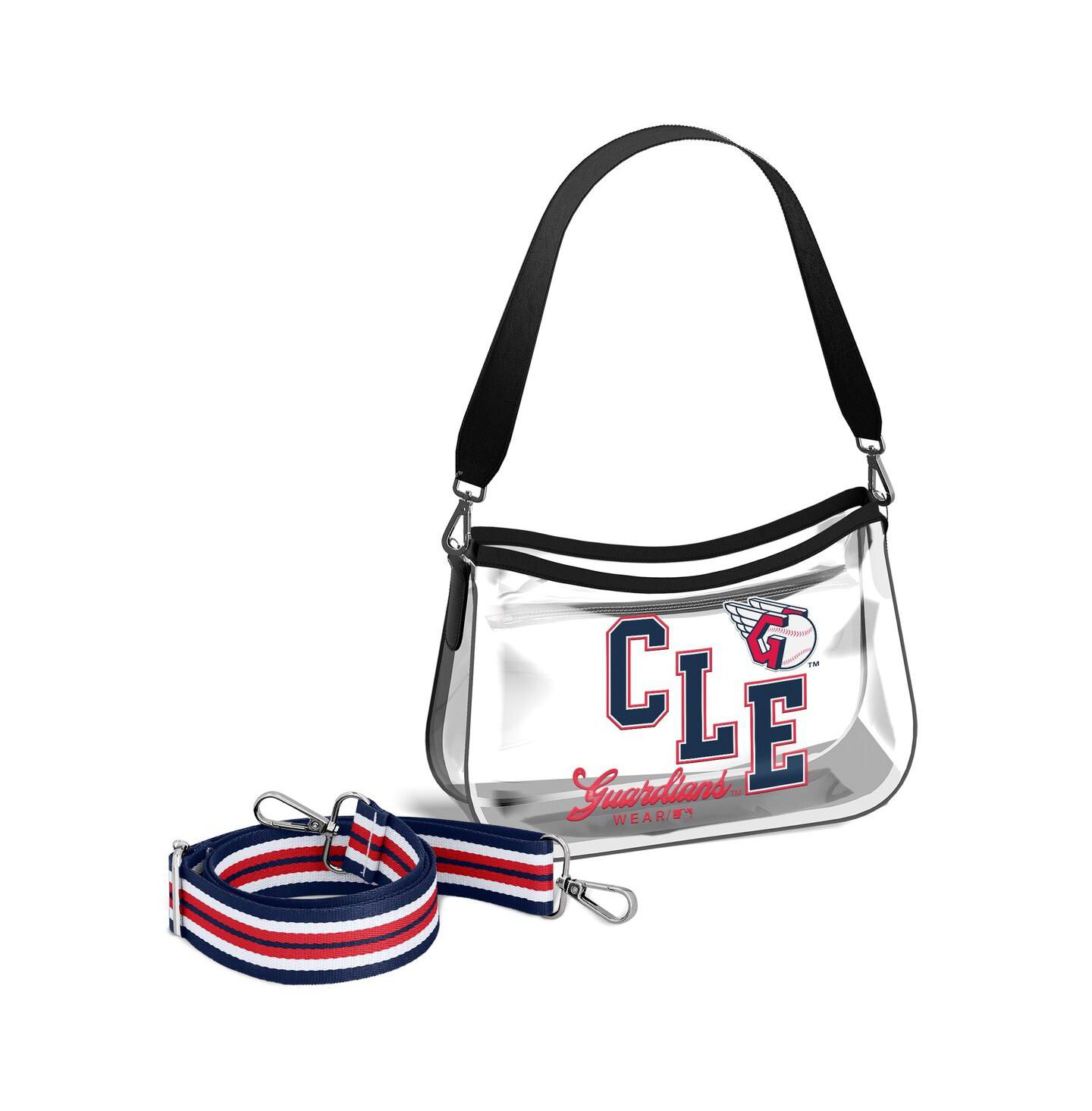 Женская сумка WEAR by Erin Andrews Cleveland Guardians Clear Stadium Mini Purse — фото 1