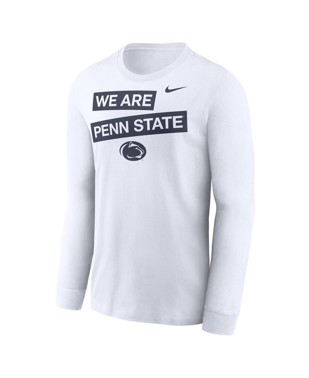 Nike White Penn State Nittany Lions Two-hit Classic Location Long Sleeve T-shirt In White