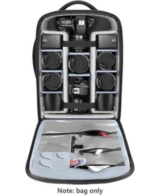 2-in-1 Rolling Camera Backpack Trolley Case - Anti-Shock Detachable Padded Compartment