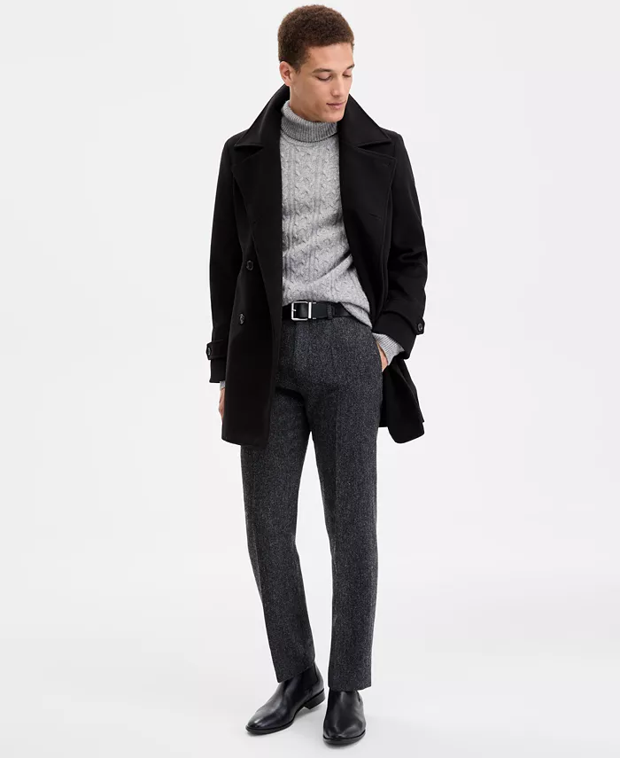 Men's Modern Fit Peacoat - thumbnail 7