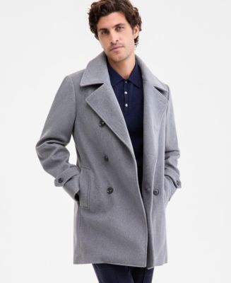Tommy Hilfiger Men's Classic-Fit Double Breasted Overcoat Macy's