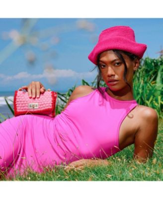 AIRMAIL Mini Crochet Handbag In White