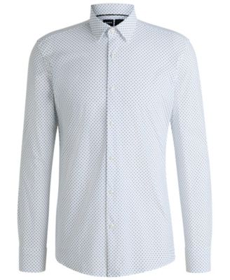 Men's Stretch Jersey Slim-Fit Dress Shirt