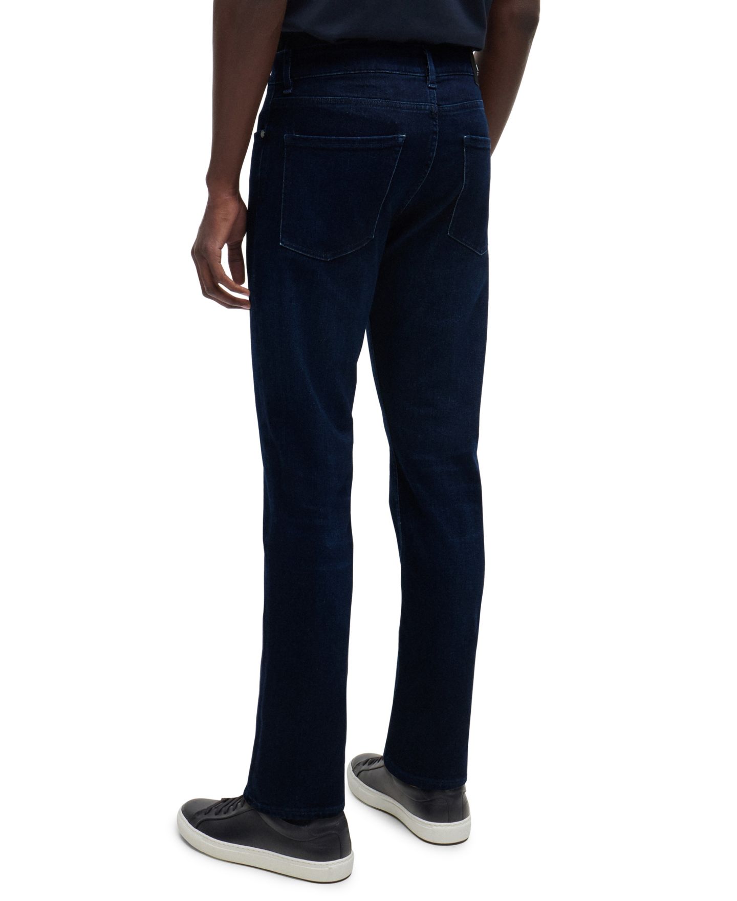 Мужские джинсы Hugo Boss Super-Soft Denim Slim-Fit, цвет: Тёмно-синий — фото 4