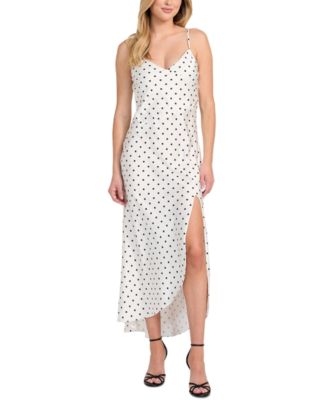 GUESS - Women's Cemona Printed Faux-Wrap Sleeveless Dress