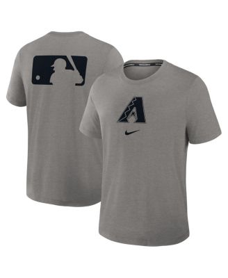 Nike - Men's Heather Charcoal Arizona Diamondbacks Authentic Collection Early Work Tri-Blend Performance T-Shirt