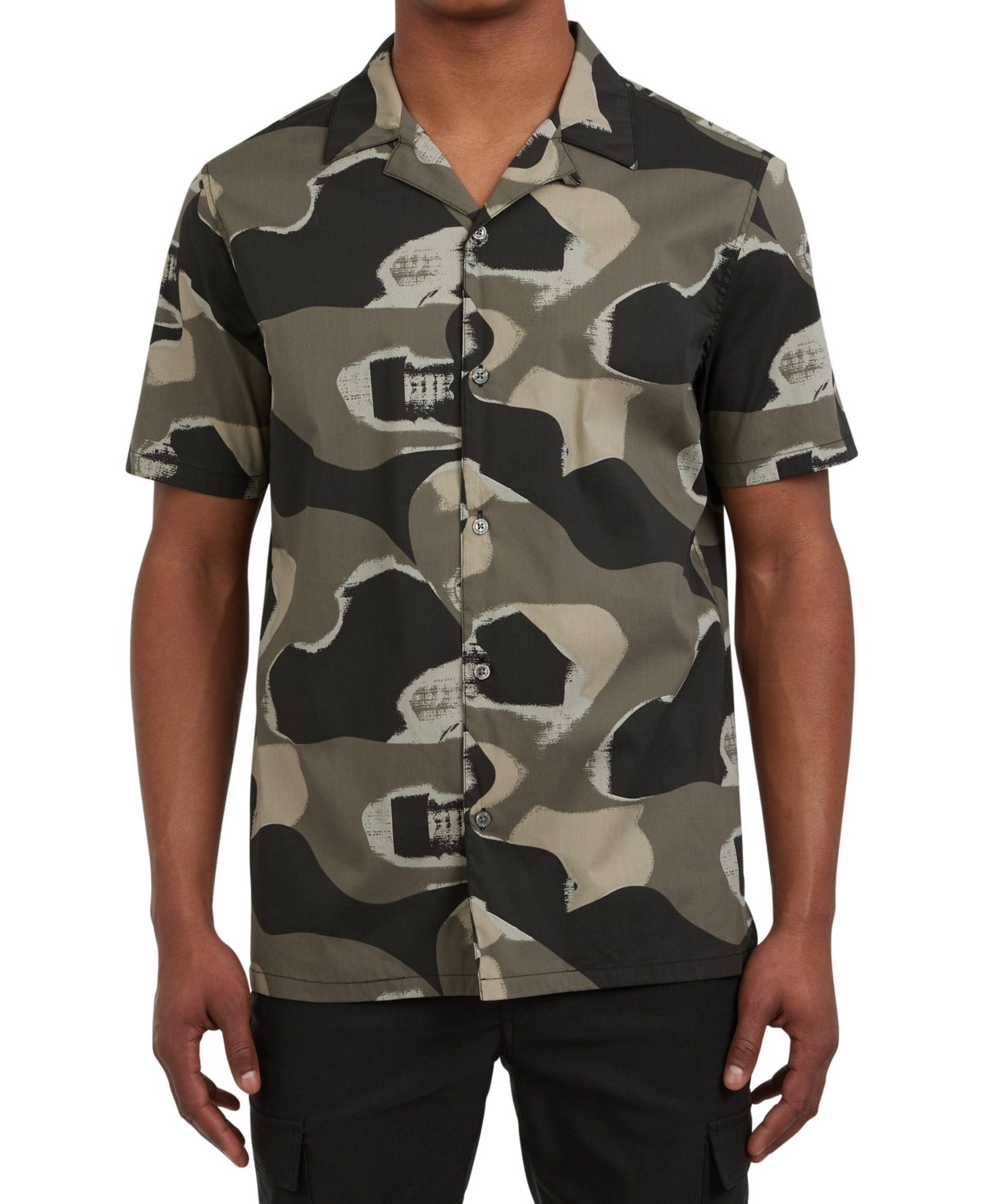 Men's Tab Camp Shirt - Black