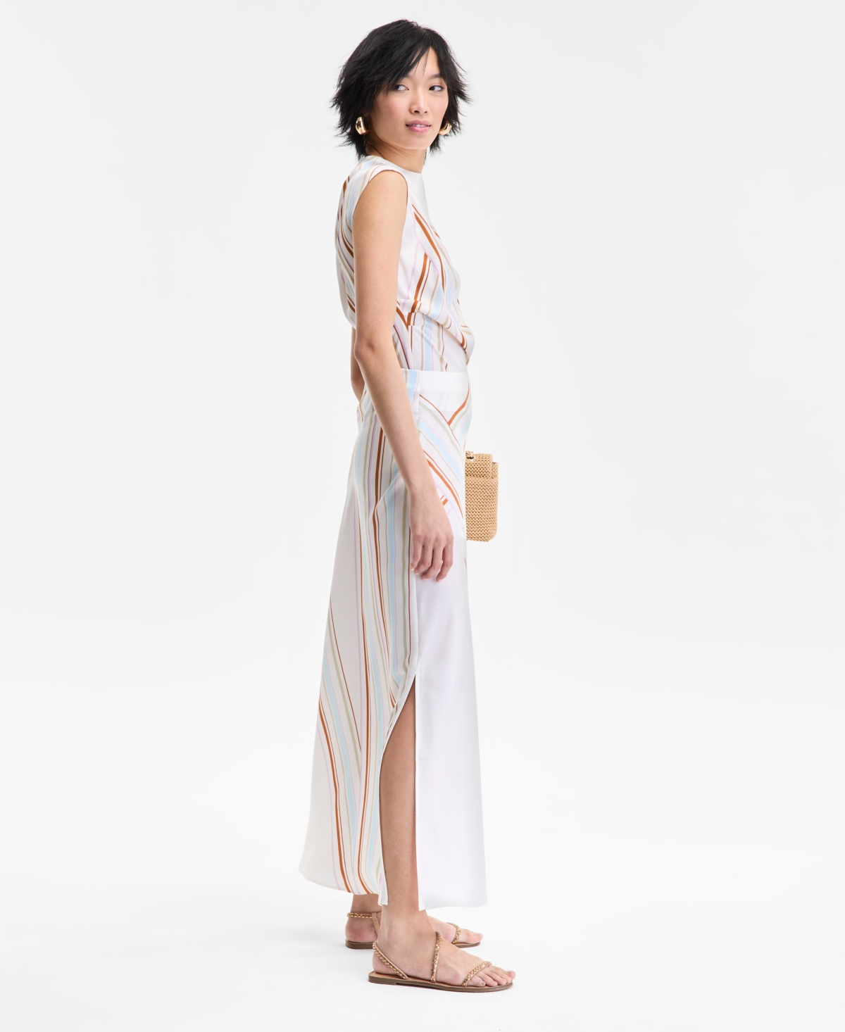 Inc International Concepts Women's Striped Maxi Skirt, Exclusively At Macy's