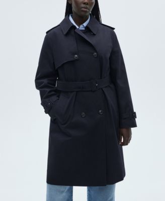 Women's Belted Classic Trench Coat