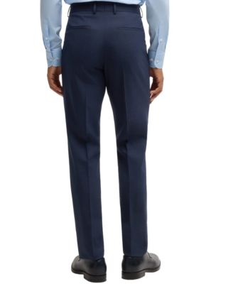 Men's Slim-Fit Three Piece Checked Suit