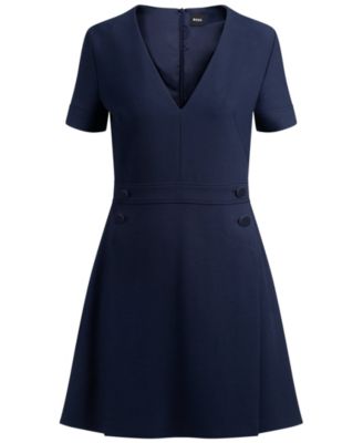 Women's V-Neck Business Dress