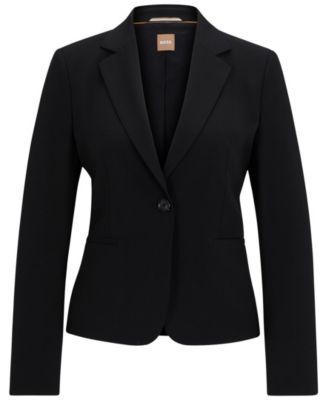Women's Regular-Fit Button-Up Jacket