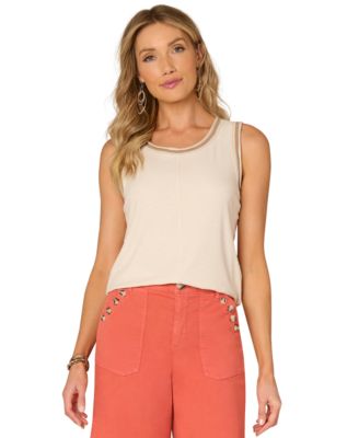Democracy - Petite Embellished Knit Tank Top